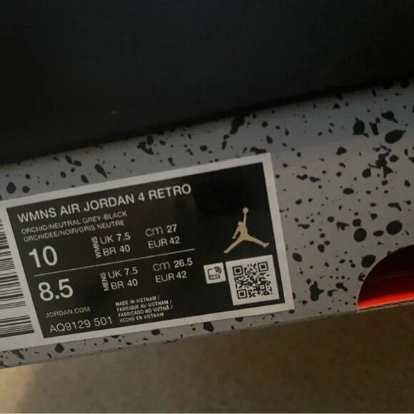 Jordan 4 retro Orchid - Picture 4 of 4